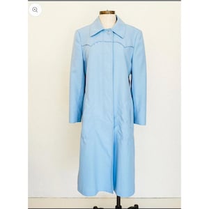 VTG London Fog Maincoats Blue Trench Coat Womans Size 18 Regular