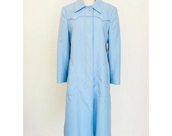 VTG London Fog Maincoats Blauer Trenchcoat Damengröße 18 Regular