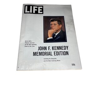 Vintage Life 1963 John F Kennedy Memorial Edition