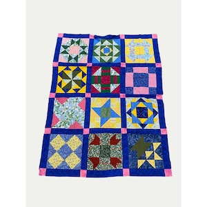 Vtg Handgemachte Quilt Top 56 x 44