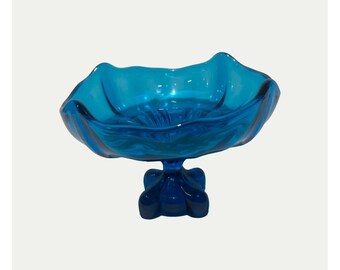 Vtg 1960s Viking Epic Pedestal Commpote Candy Dish