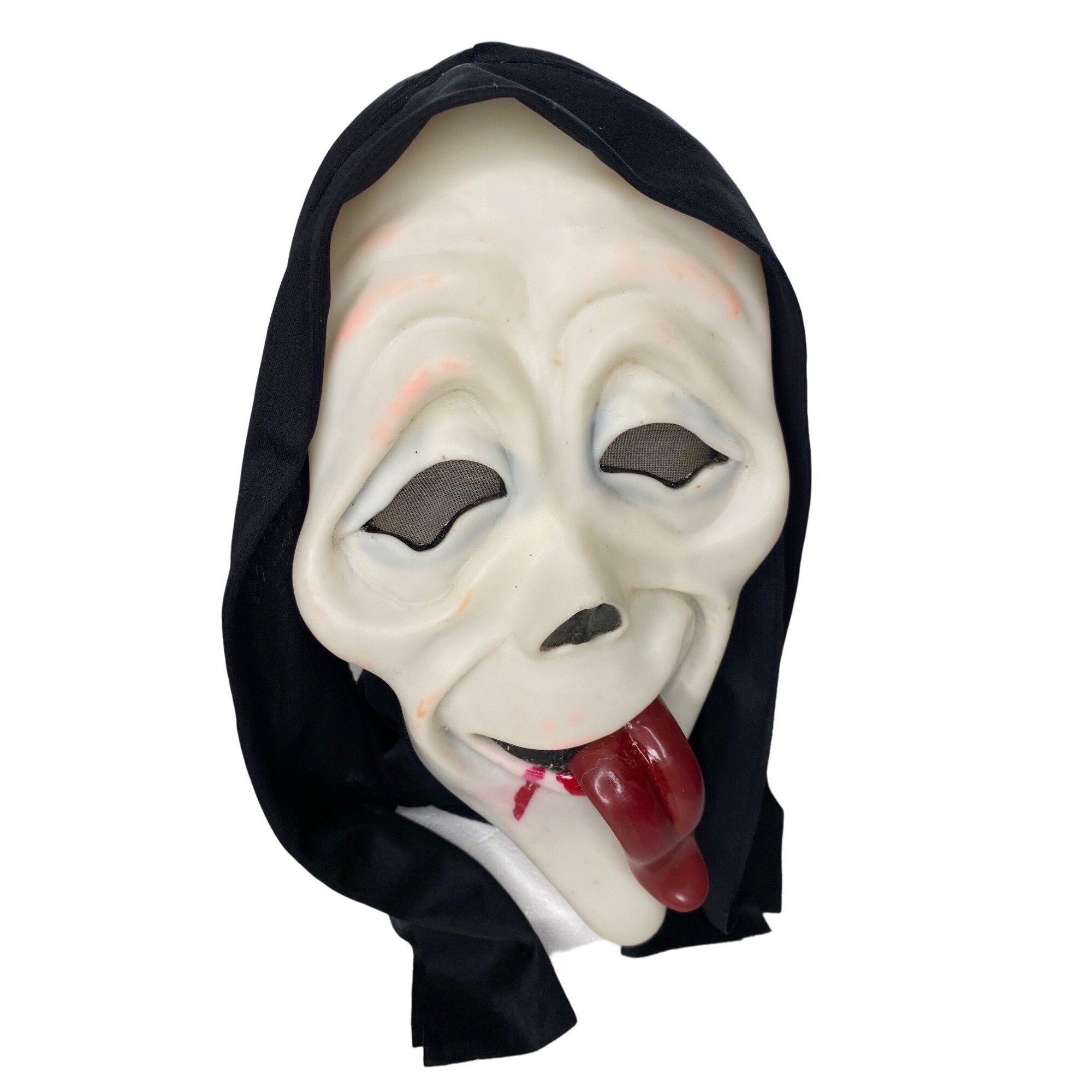 SCARY MOVIE WASSUP! GHOST FACE STONED TONGUE COSTUME MASK 2023 TAG FW8511WU