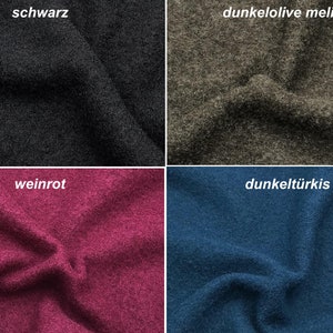 Walkstoff Boiled Wool Boiled Wool 4 Colors Width 140 cm