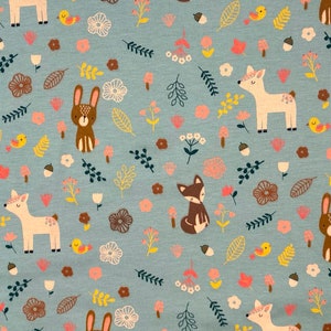 Jerseystoff Kinderstoff Tiere