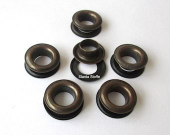 20 St. Eyelets 10 mm with disc brass