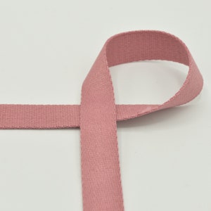 Webbing 25 mm cotton bag strap plain Altrosa