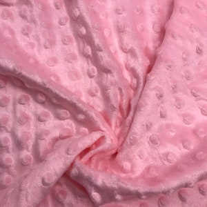 Minky Fleece gommini Micropile, rosa