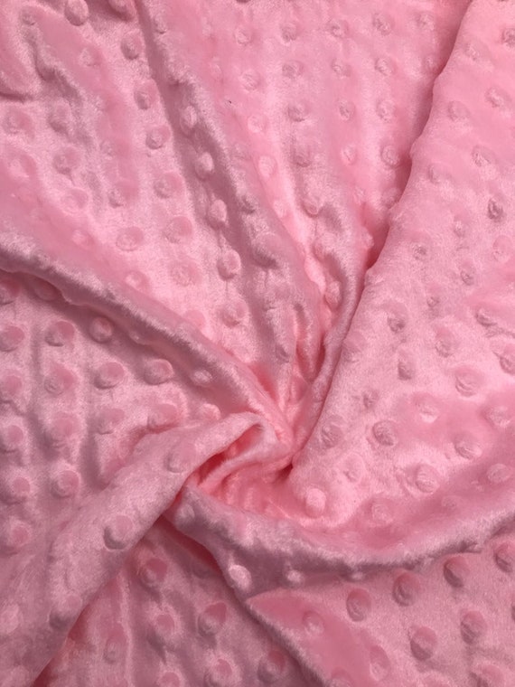 Minky velo protuberâncias microfleece, rosa Portugal