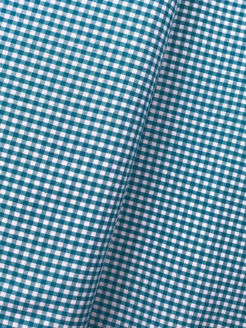 Gingham check cotton fabric decorative fabric 2.5 mm 9 colors image 9