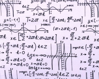 Baumwollstoff Mathematik Webware