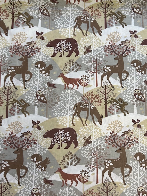 Baumwollstoff Kinderstoff Mit Igel-Muster – 160 Cm Breit, 130 G/m², Öko-Tex Zertifiziert