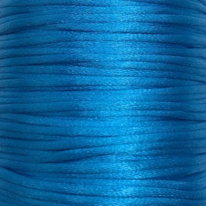 5 m satin cord, satin cord, free choice of colors, 2 mm türkis