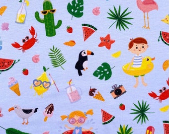 Tissu pour enfants en jersey unique