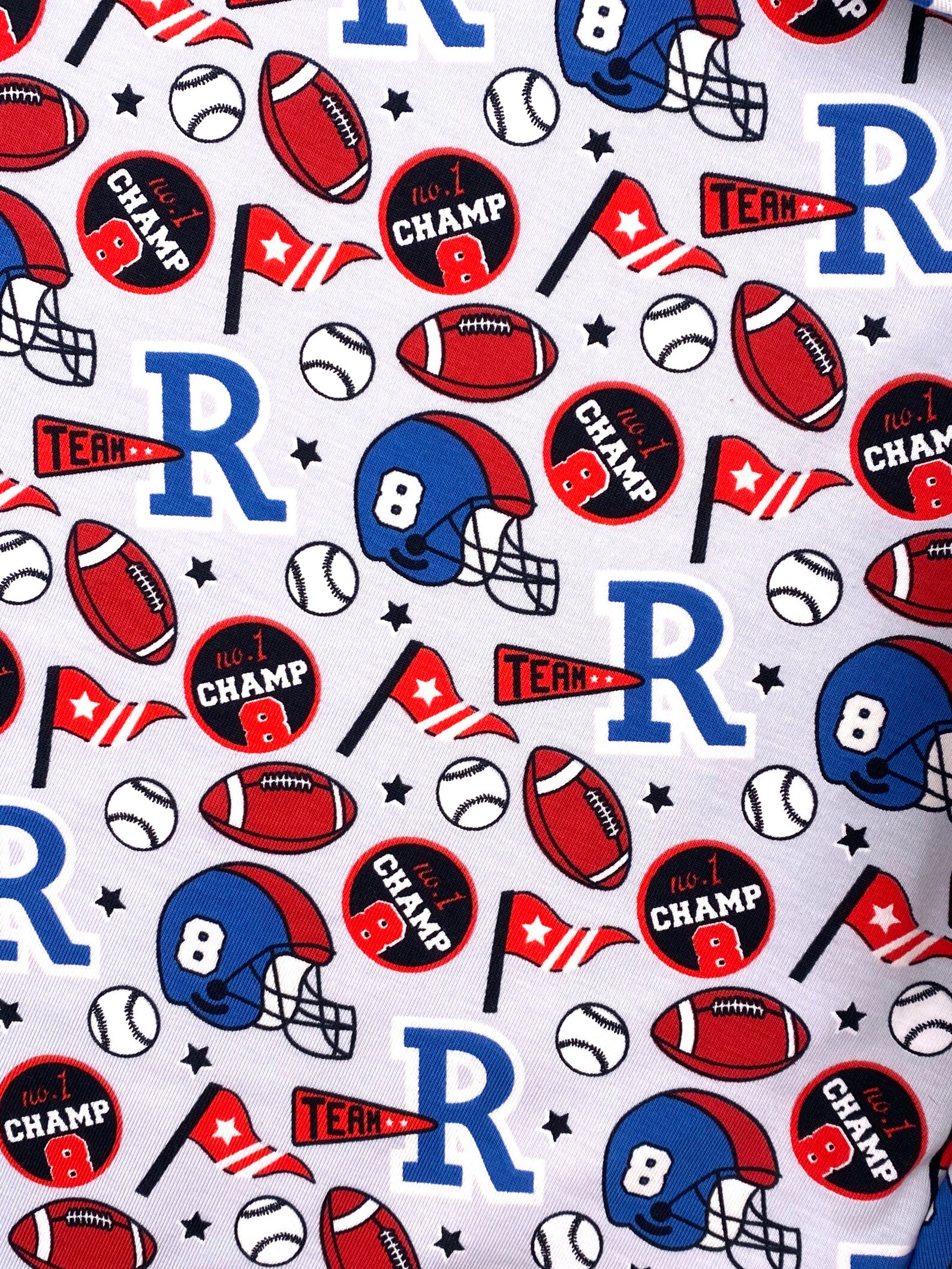 Jersey Fabric Children's Fabric Rugby Ball Etsy Sweden