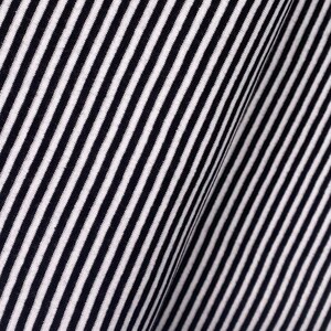 May include: Black and white striped fabric with a diagonal pattern. The fabric is folded in half, creating a crease down the center.