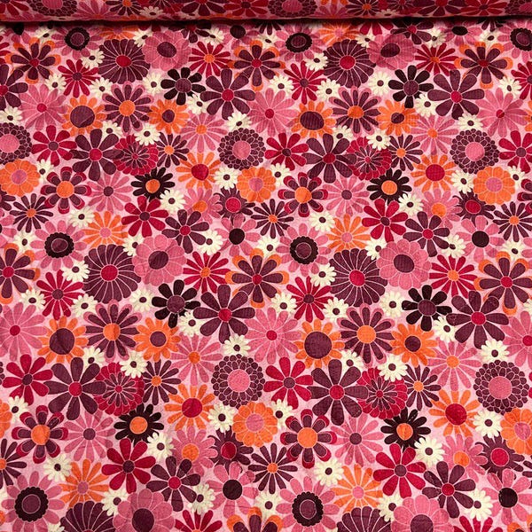 Quilted fabric Velvet children's fabric Digital floral print