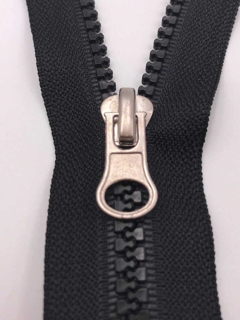 1m Endlos Profil Reißverschluss 5mm schwarz 4 Zipper Bild 2