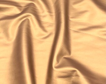 Rest 0,65m Leder Imitat Stoff Kunstleder Stretch gold