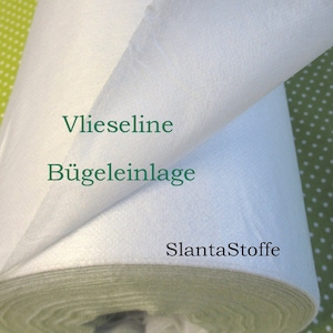 Vlieseline white, iron-on insert