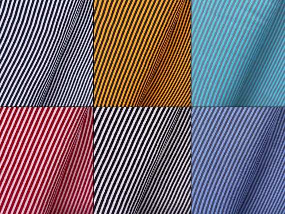 Bündchenstoff Schlauch Meterware Streifen 6 Farben ab 50cm