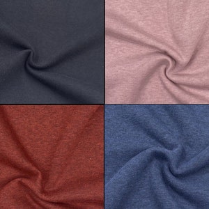 Sweat fabric mottled plain