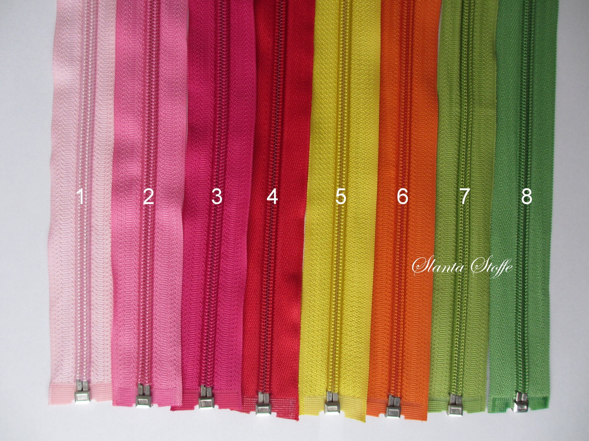 Zipper divisible 30 cm 1 piece color choice