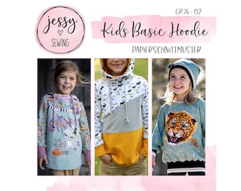 Schnittmuster Kids Basic Hoodie by Jessy Sewing