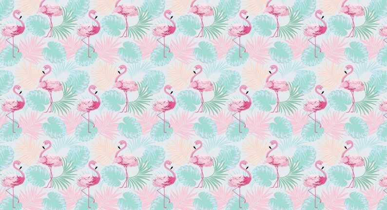 Baumwollstoff Dekostoff Flamingo Breite 160cm ab 50cm 画像 3
