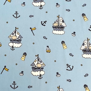 Cotton decorative fabric, woven goods, maritime