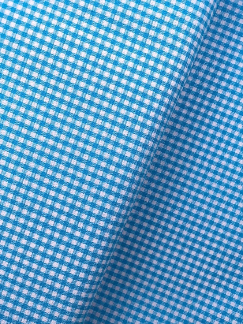 Gingham check cotton fabric decorative fabric 2.5 mm 9 colors image 6