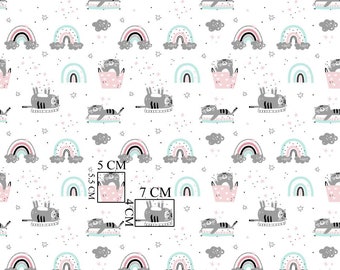 Cotton fabric children's fabric width 160 cm from 50 cm