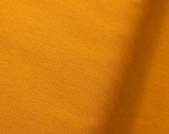 Rest 0,70m Canvas Stoff Dekostoff Baumwollstoff uni gelb Breite 140