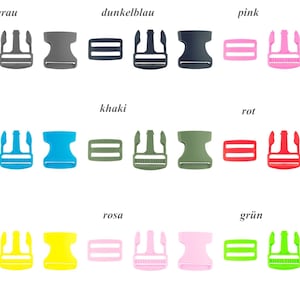 Bag Closure Buckles Set Plastic 4 cm