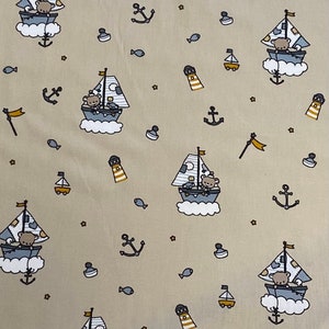 Cotton decorative fabric, woven goods, maritime