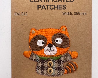 Applikation Aufnäher Patches Waschbär