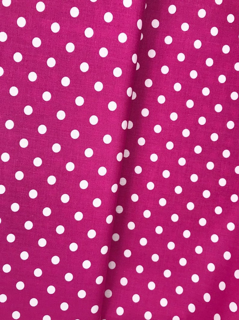 Tissu coton pois déco 9 mm 9 coloris image 7