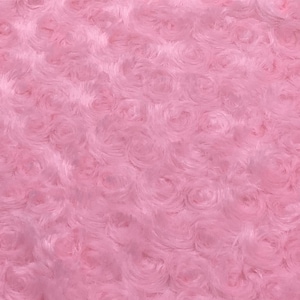 Pelliccia in tessuto pile rosa imitazione pelliccia larghezza 155 cm