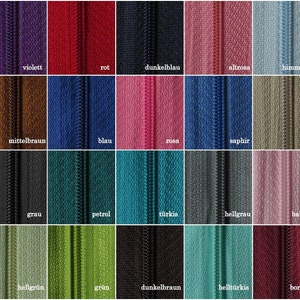 5 m endless zipper 3 mm 15 sliders 33 colors image 2