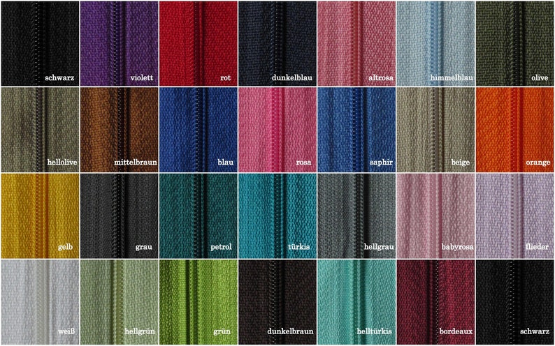 5 m endless zipper 3 mm 15 sliders 33 colors image 2