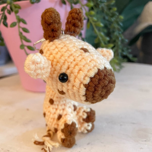 Crochet little Giraffe keychain