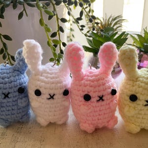 Crochet little Bunny keychain