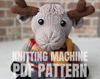 Moose - Circular Knitting machine pdf pattern - Sentro Addi Express