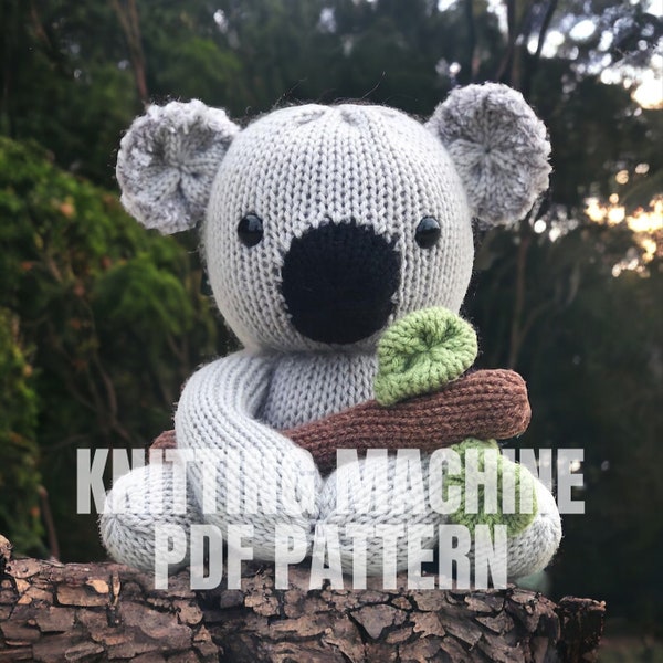 Koala - Circular Knitting machine pdf pattern - Sentro Addi Express
