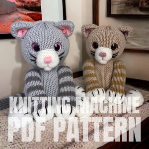 Kitten - Circular Knitting machine pdf pattern - Sentro Addi King Express pro