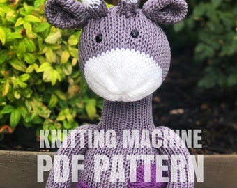 Giraffe - Circular Knitting machine pdf pattern - Sentro Addi Express