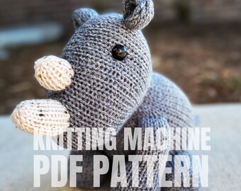 Rhino - Circular Knitting machine pdf pattern - Sentro Addi Express