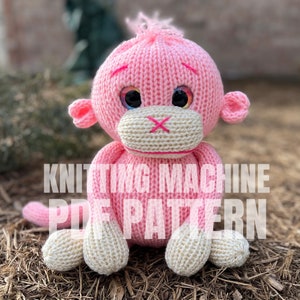 Monkey - Circular Knitting machine pdf pattern - Sentro Addi Express