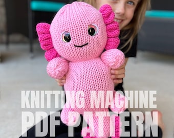 Axolotl - Circular Knitting machine pdf pattern - Sentro Addi King Express pro
