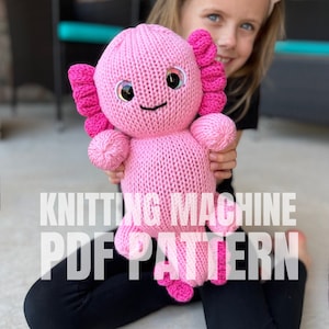 Axolotl - Circular Knitting machine pdf pattern - Sentro Addi King Express pro