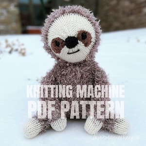 Sloth - Circular Knitting machine pdf pattern - Sentro Addi Express